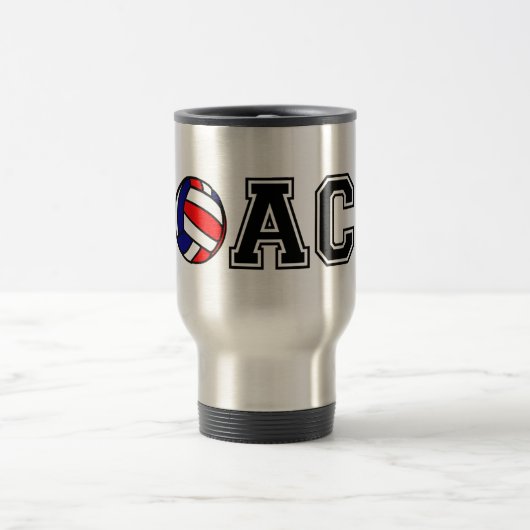 Volleybalcoach pendelaar mok - serveer dit geschen (Center)