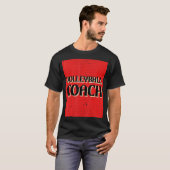 Volleybalcoach team t-shirt (Voorkant volledig)