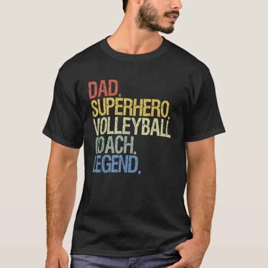 Volleybalcoach vader t-shirt (Voorkant)