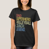 Volleybalcoach vader t-shirt (Voorkant)