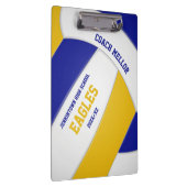 volleybalcoach van het blauwe goudteam klembord (Rechts)