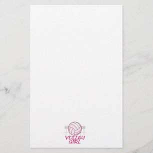 volleybaldesign voor volleybalmeisje valley volley briefpapier