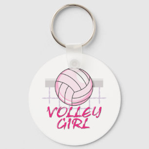 volleybaldesign voor volleybalmeisje valley volley sleutelhanger