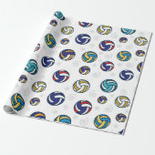Volleybalen Cadeaupapier (Uitgerold)