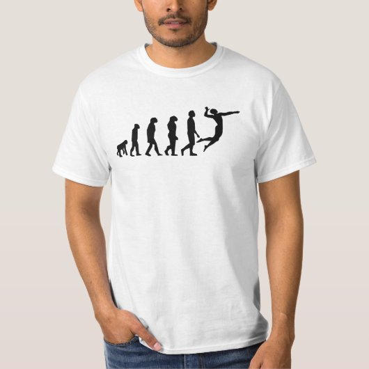 Volleybalevolutie T-shirt (Voorkant)