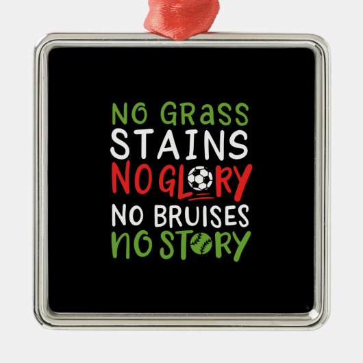 VolleybalGezegde Metalen Ornament (Voorkant)