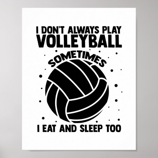 VolleybalGezegden | Uitgave van het volleybalteam Poster (Voorkant)