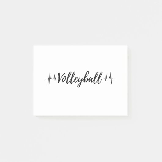Volleybalhartslag Post-it® Notes (Voorkant)