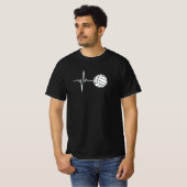 Volleybalhartslag T-shirt (Voorkant volledig)