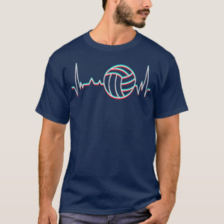 Volleybalhartslag Volleyballe T-shirt