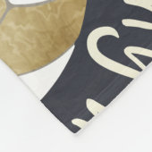 volleybalhof happy place muted gold charcoal fleece deken (Hoek)