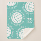 volleybalhof , mijn gelukkige girale schrijfwijze sherpa deken (Voorkant)