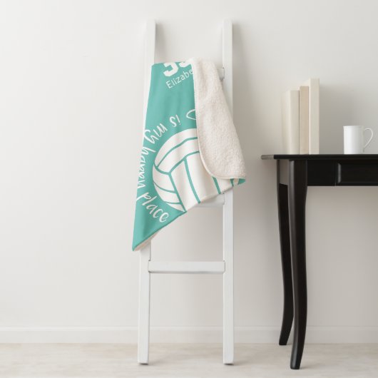 volleybalhof , mijn gelukkige girale schrijfwijze sherpa deken (In situ)