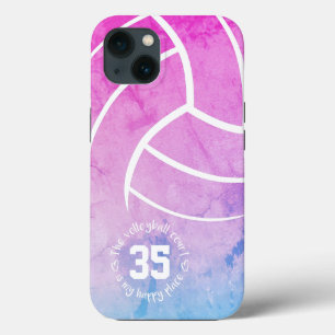 volleybalhof mijn gelukkige plek girly pastels Case-Mate iPhone case
