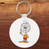 Volleybalhoofd Sleutelhanger (Voorkant)