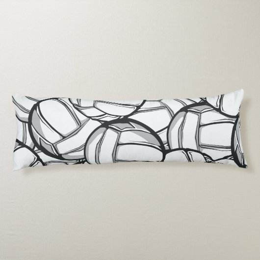 Volleybalhoofdpiloot Lichaamskussen (Achterkant)