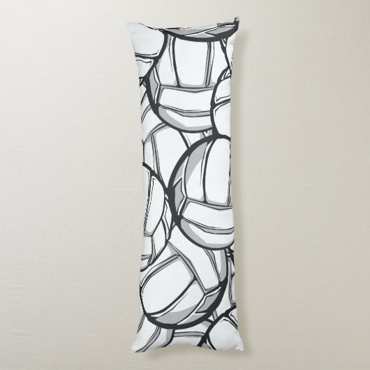 Volleybalhoofdpiloot Lichaamskussen (Achterkant (Verticaal))