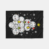 Volleybalkerstboom - Mannen van de Speler van de S Fleece Deken (Voorkant (Horizontaal))