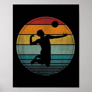 Volleybalkleding Mannen beachvolleybal Poster