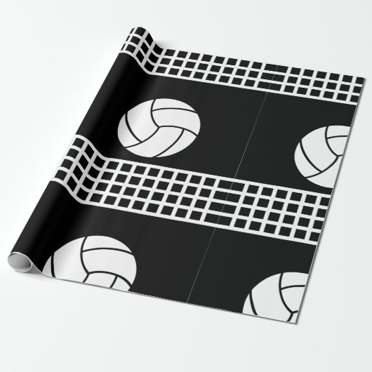 Volleybalkpapier Cadeaupapier (Uitgerold)