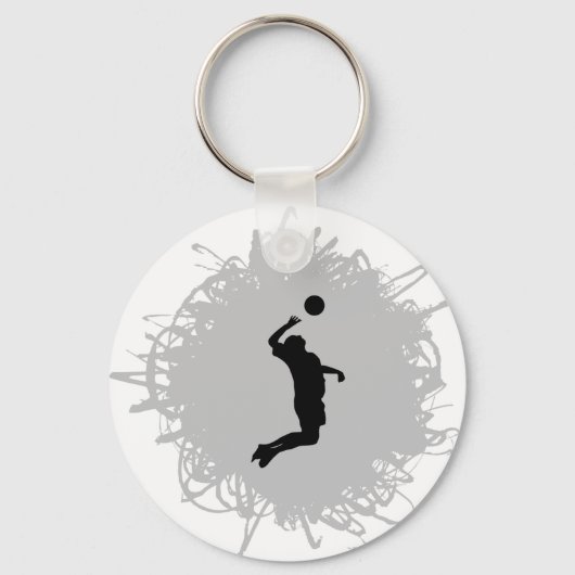 Volleybalkrabble Style (mannelijk) Sleutelhanger (Voorkant)