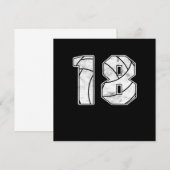 Volleyball 18 th Birthday Celebration Sports Gift Kaart (Voorkant / Achterkant)