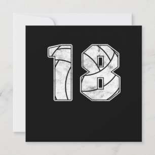Volleyball 18 th Birthday Celebration Sports Gift Kaart