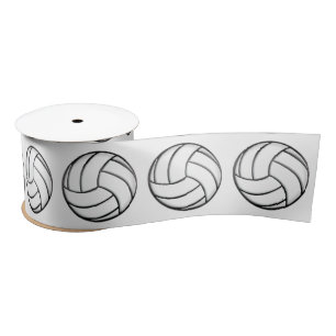 Volleyball 3 inch satijnen lint