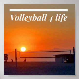 Volleyball 4 Life Poster