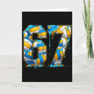 Volleyball 67 Six Seven Sport Grappig Gen Alpha Z Kaart