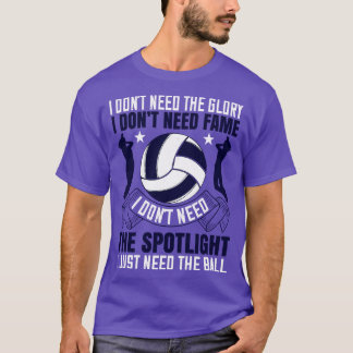 Volleyball A Good Setter als een ober T-shirt