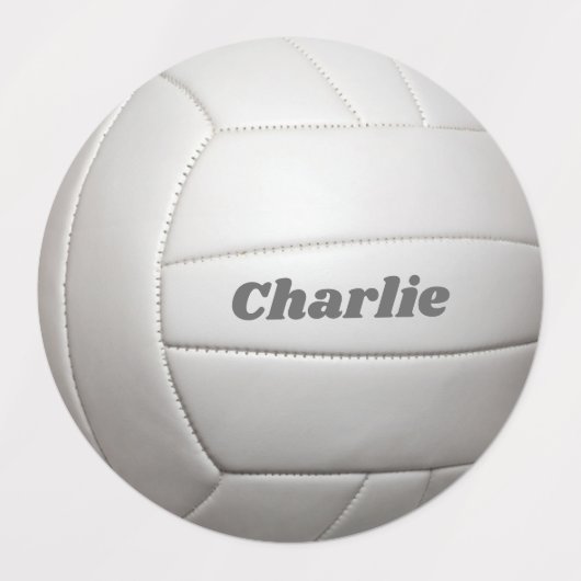 Volleyball-aangepaste naam labels (Design 1)