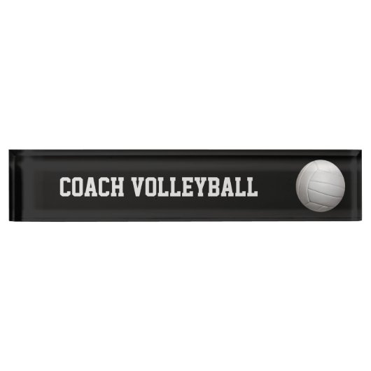 Volleyball aangepaste naamplaat naambordje (Voorkant)