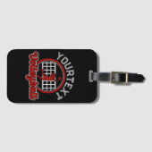 Volleyball ADD NAAM Spike Ball Attack Team Sports Bagagelabel (Voorkant (horizontaal))