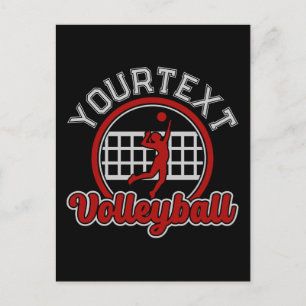 Volleyball ADD NAAM Spike Ball Attack Team Sports Briefkaart
