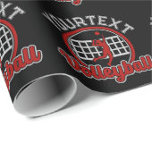 Volleyball ADD NAAM Spike Ball Attack Team Sports Cadeaupapier (Rol Hoek)