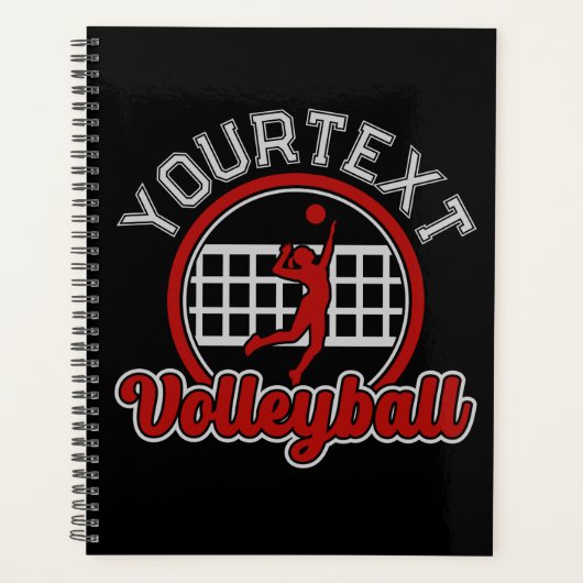 Volleyball ADD NAAM Spike Ball Attack Team Sports Planner (Voorkant)