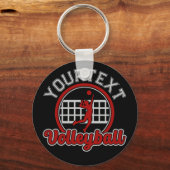 Volleyball ADD NAAM Spike Ball Attack Team Sports Sleutelhanger (Voorkant)