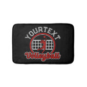 Volleyball ADD NAME Spike Ball Attack Team Player Badmat (Voorkant)