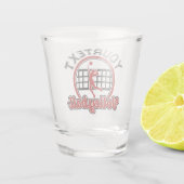 Volleyball ADD NAME Spike Ball Attack Team Player Shot Glas (Achterkant)