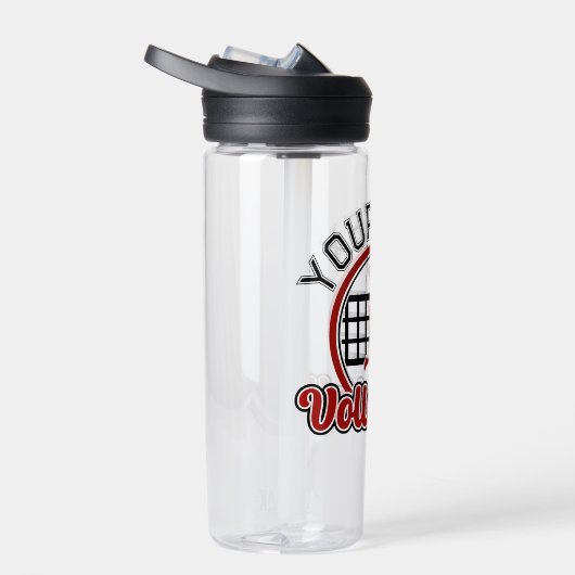 Volleyball ADD NAME Spike Ball Attack Team Player Waterfles (Rechts)