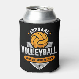 Volleyball ADD TEXT School Varsity Team Speler Blikjeskoeler
