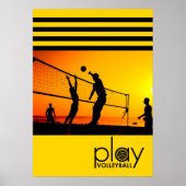Volleyball afspelen poster (Voorkant)