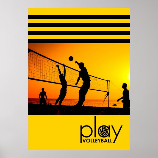 Volleyball afspelen poster (Voorkant)