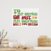 Volleyball afspelen poster (Keuken)