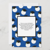 Volleyball Afstuderen Sport Blauw Kaart (Achterkant)