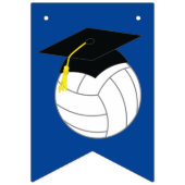 Volleyball Afstuderen Sport Blauw Vlaggetjes (Eerste vlag)
