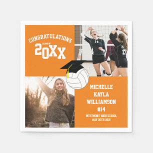 Volleyball Afstuderen Sport Oranje Servet