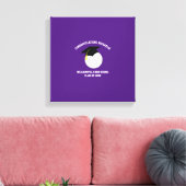 Volleyball Afstuderen Sport Paars Canvas Afdruk (Insitu (Woonkamer))