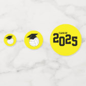 Volleyball Afstuderen Sportgeel Confetti (Achterkanten)